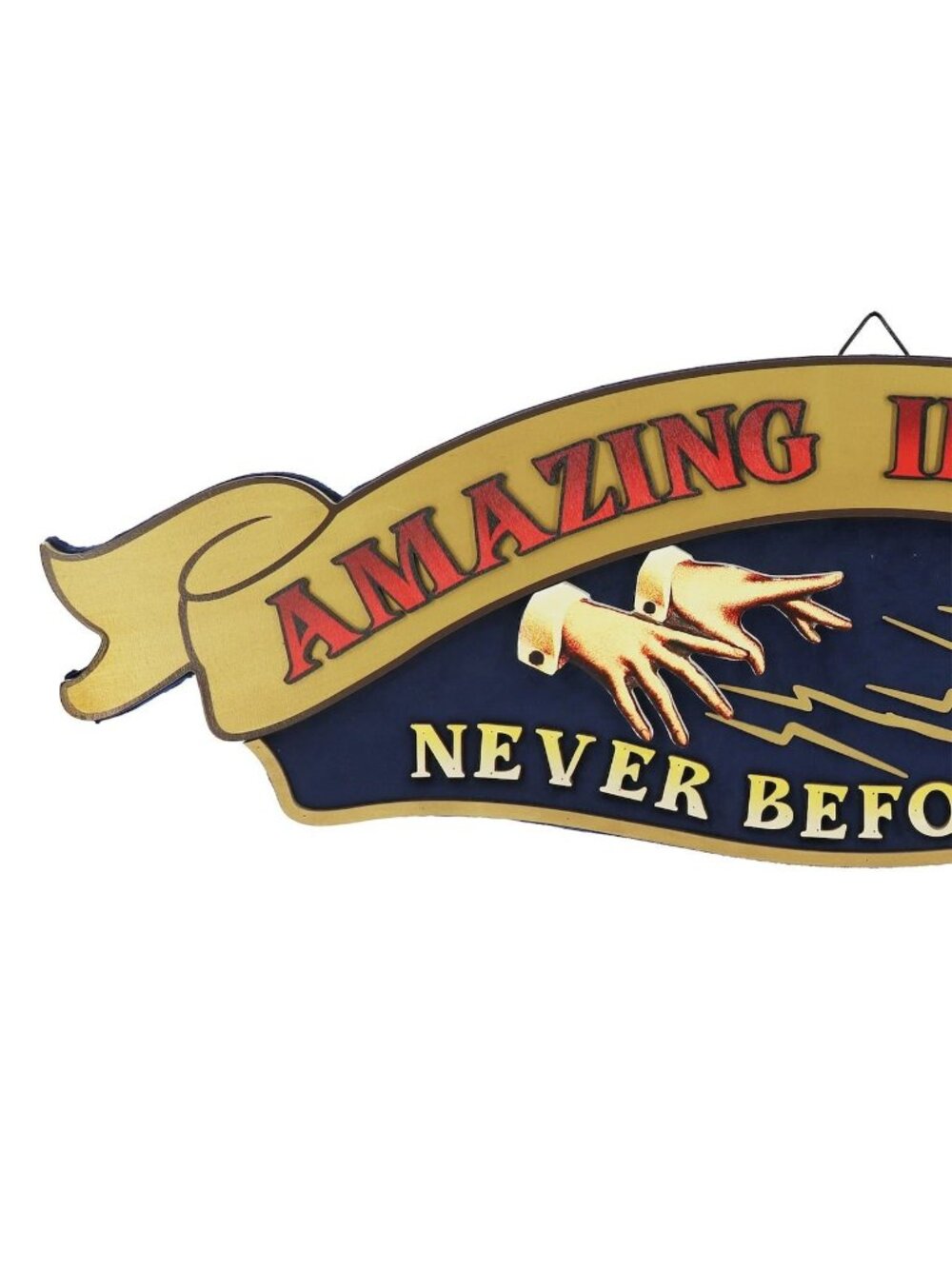 NWT Amazing Illusions Retro Magic Sign Halloween Decoration Goth Decor Ashland